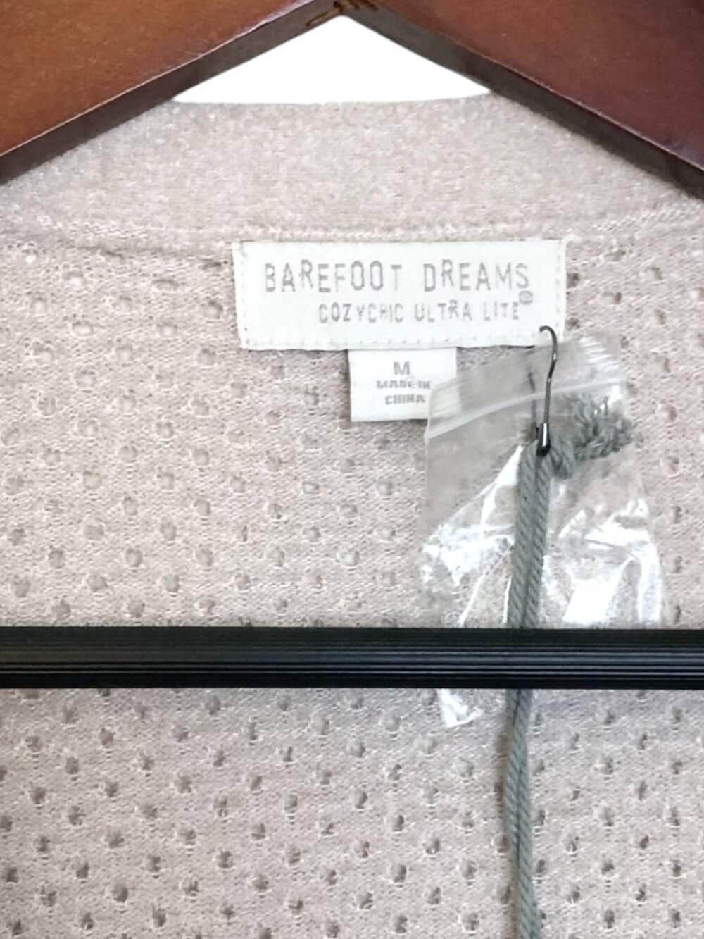 BAREFOOT DREAMS CozyChic Ultra Lite Open Stitch Cardigan Duster Size M Silver - Picture 6 of 12